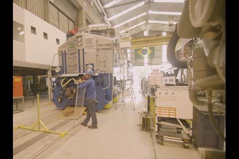GE Transportation has commissioned a mixed-model moving assembly line at its Contagem factory.